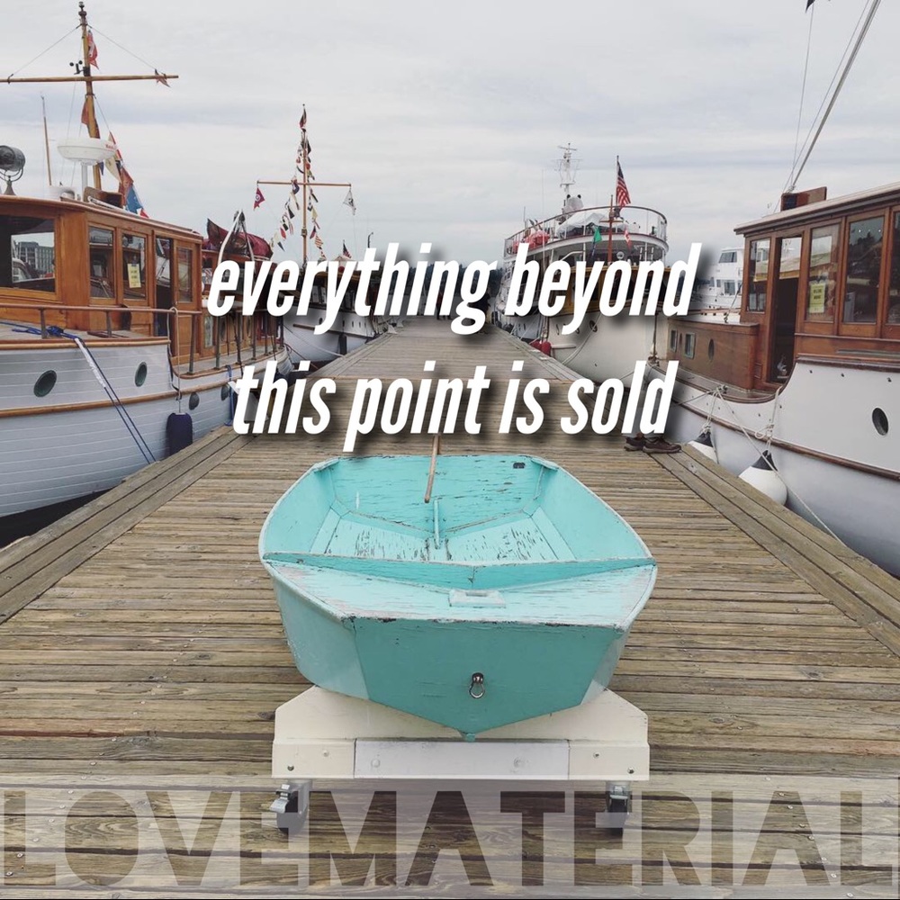 • everything beyond this point is sold •
